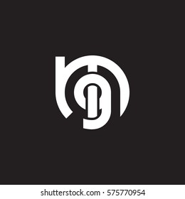 initial letter logo mg, gm, g inside m rounded lowercase white black background