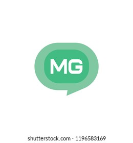 Initial Letter Logo MG Template Design