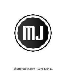 Initial Letter Logo MJ Template Design