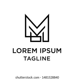 initial letter logo ML, LM, logo template 