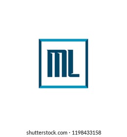 Initial Letter Logo ML Template Design