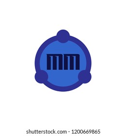 Initial Letter Logo MM Template Design