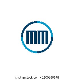 Initial Letter Logo MM Template Design