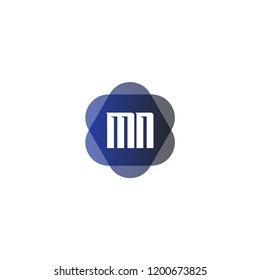 Initial Letter Logo MN Template Design