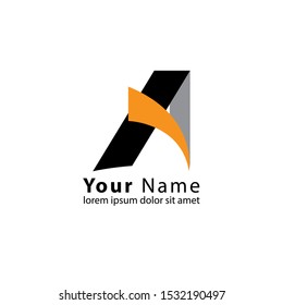 Initial A Letter Logo modern Design Vector Template. Creative Alphabet Letters icon Illustration. Vector