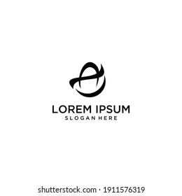 Logo de la letra inicial Un monograma	