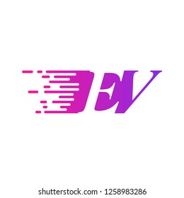 initial letter logo moves fast