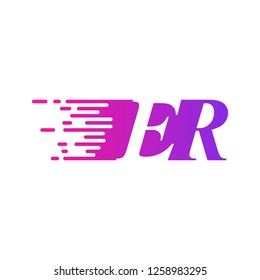 initial letter logo moves fast
