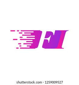 initial letter logo moves fast