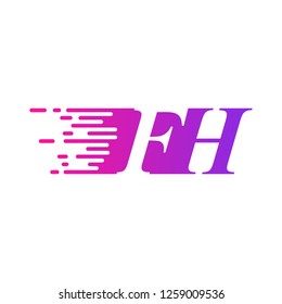 initial letter logo moves fast