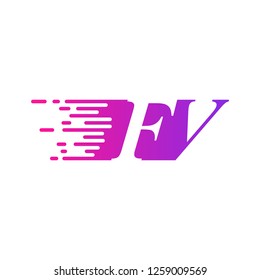 initial letter logo moves fast