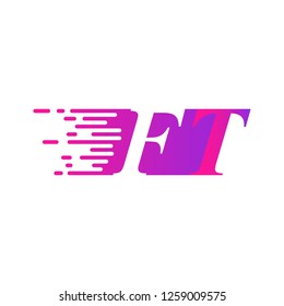 initial letter logo moves fast