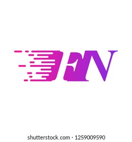 initial letter logo moves fast