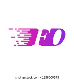 initial letter logo moves fast