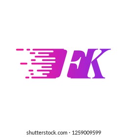 initial letter logo moves fast