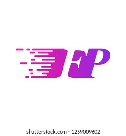 initial letter logo moves fast