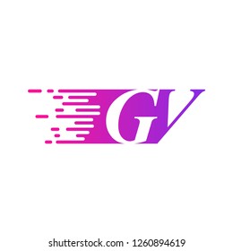 initial letter logo moves fast