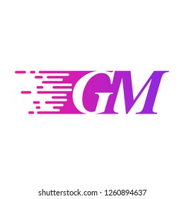 initial letter logo moves fast