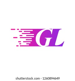 initial letter logo moves fast