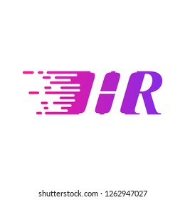 initial letter logo moves fast