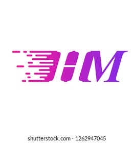 initial letter logo moves fast