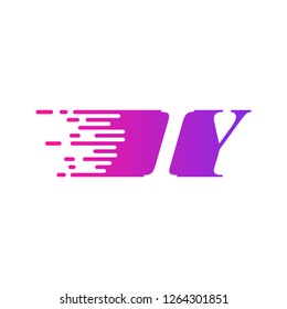 initial letter logo moves fast