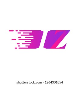 initial letter logo moves fast