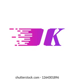 initial letter logo moves fast