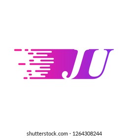 initial letter logo moves fast