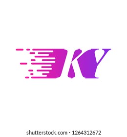 initial letter logo moves fast