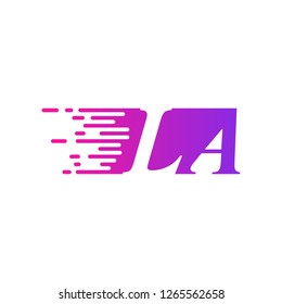 initial letter logo moves fast