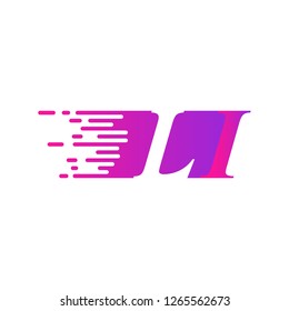 initial letter logo moves fast