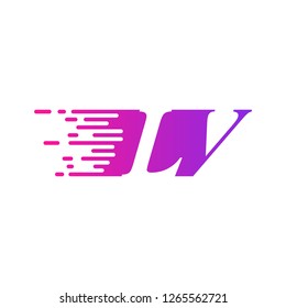 initial letter logo moves fast