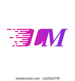 initial letter logo moves fast