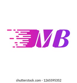 initial letter logo moves fast