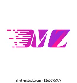 initial letter logo moves fast