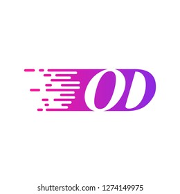 initial letter logo moves fast