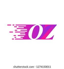 initial letter logo moves fast
