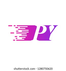 initial letter logo moves fast