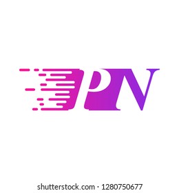 initial letter logo moves fast