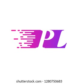 initial letter logo moves fast