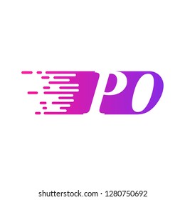 initial letter logo moves fast