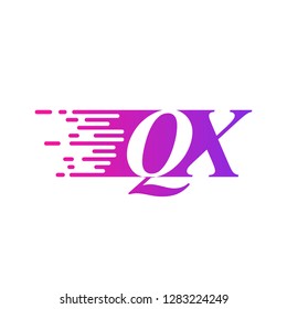 initial letter logo moves fast