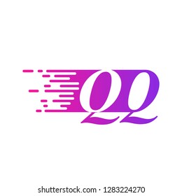 initial letter logo moves fast