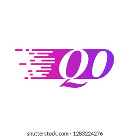 initial letter logo moves fast
