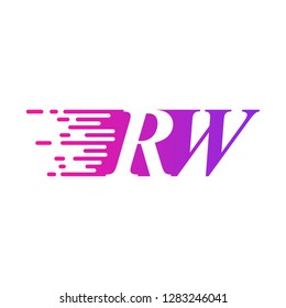 initial letter logo moves fast