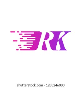 initial letter logo moves fast