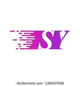 initial letter logo moves fast