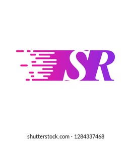 initial letter logo moves fast
