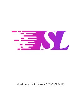 initial letter logo moves fast